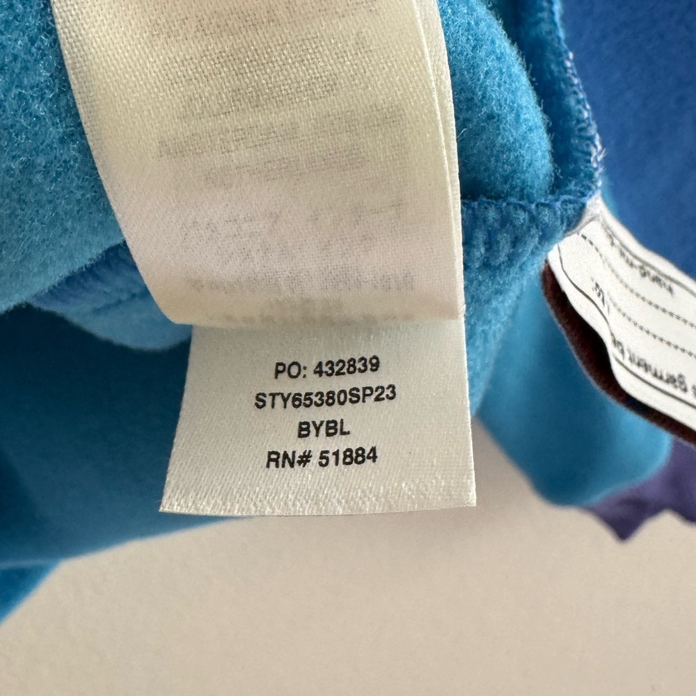 NWOT Patagonia Microdini 1/2 zip fleece pullover blue purple large - Picture 6 of 6